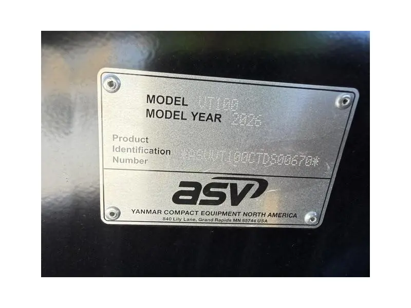 2026 ASV POSI-TRACK VT100 MAX