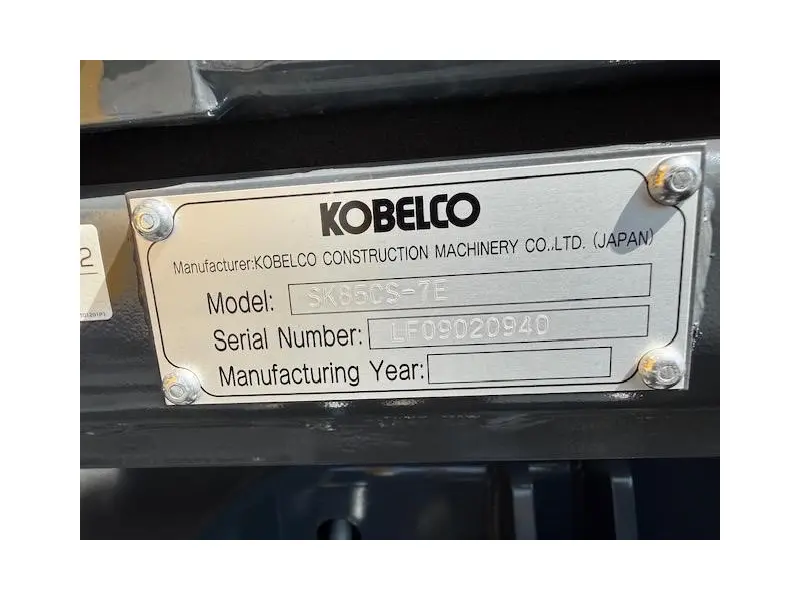 2026 KOBELCO SK85CS-7