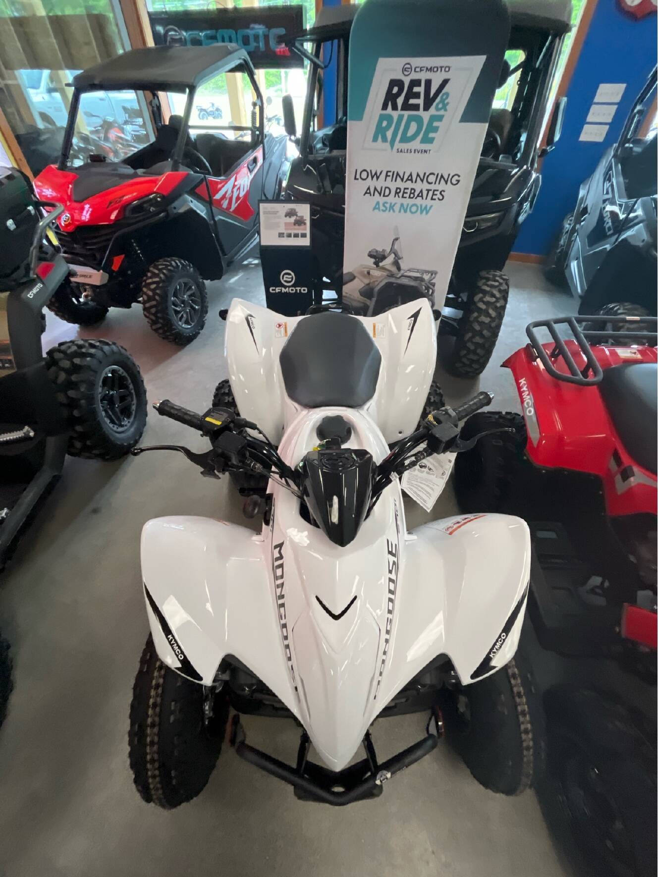 A photo of this 2026 Kymco Mongoose 270i