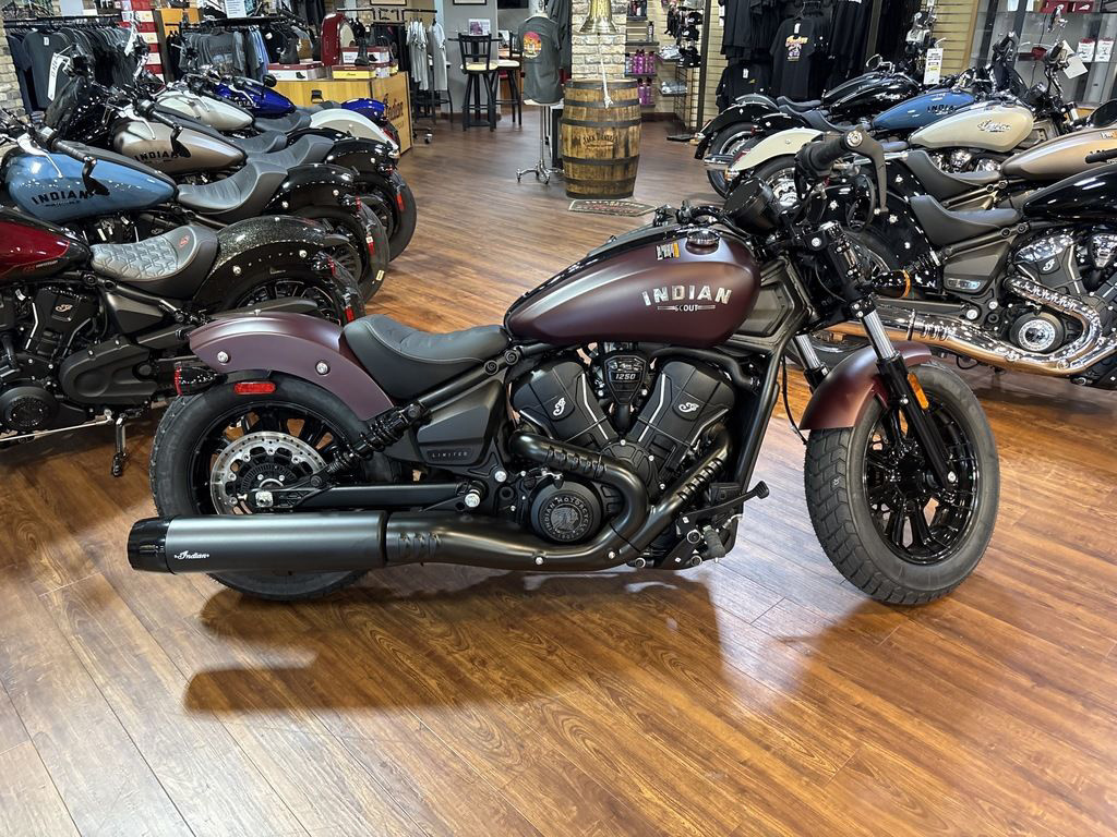 2026 Indian Scout Bobber Limited +Tech Maroon Metallic Smoke LIMITED + TECH in Daytona Beach, FL