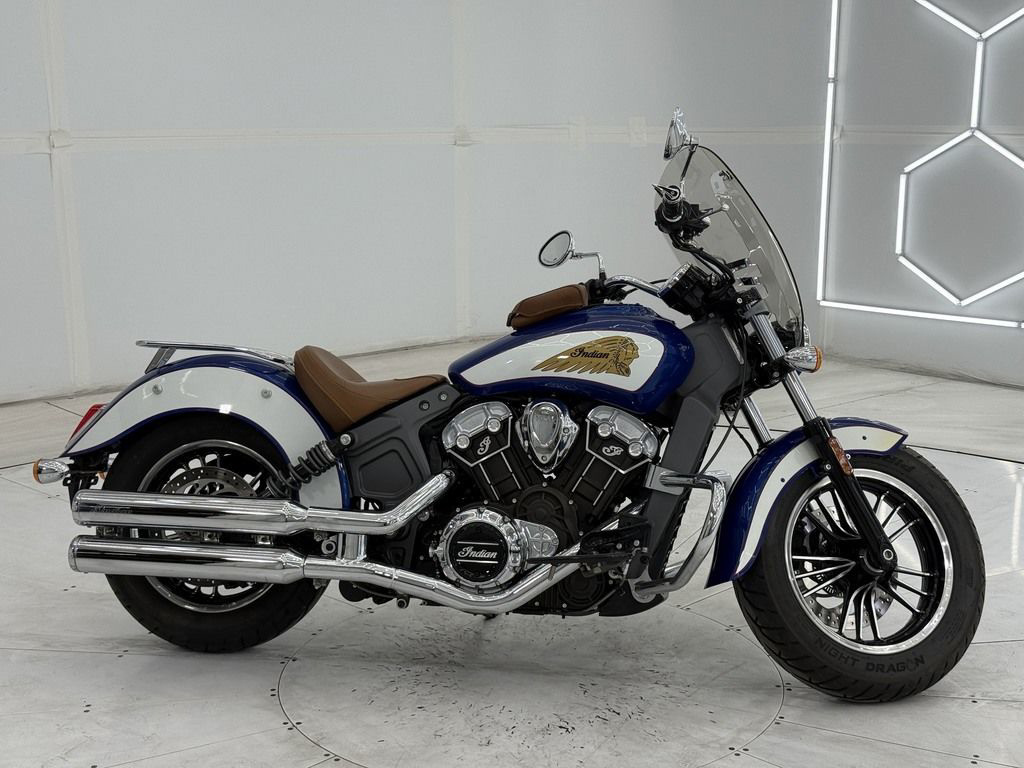 2017 Indian Scout ABS Brilliant Blue Over White And Red BASE in Las Vegas, NV