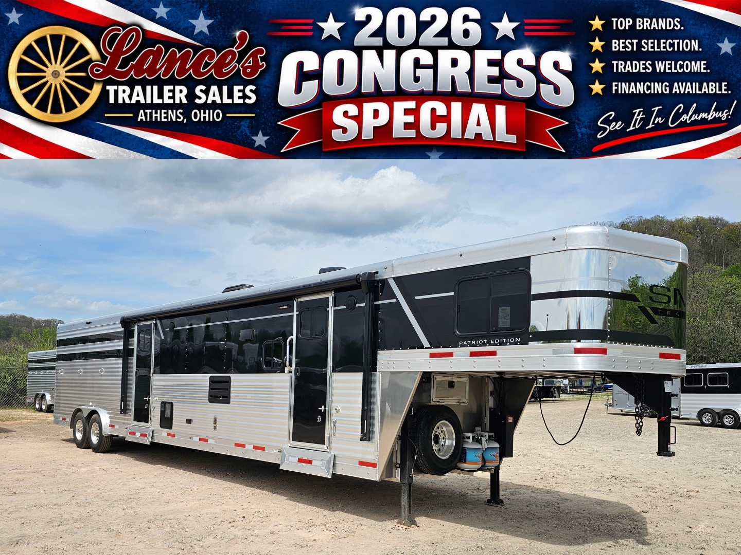 2026 SMC 13' LQ With 14' Livestock Area and Midtack Stock Combo in Athens, OH