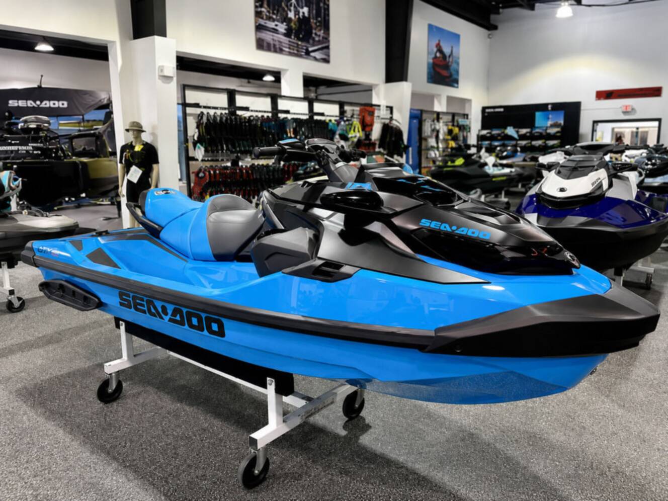 A photo of this 2026 Sea-Doo RXT-X 325 Gulfstream Blue Premium