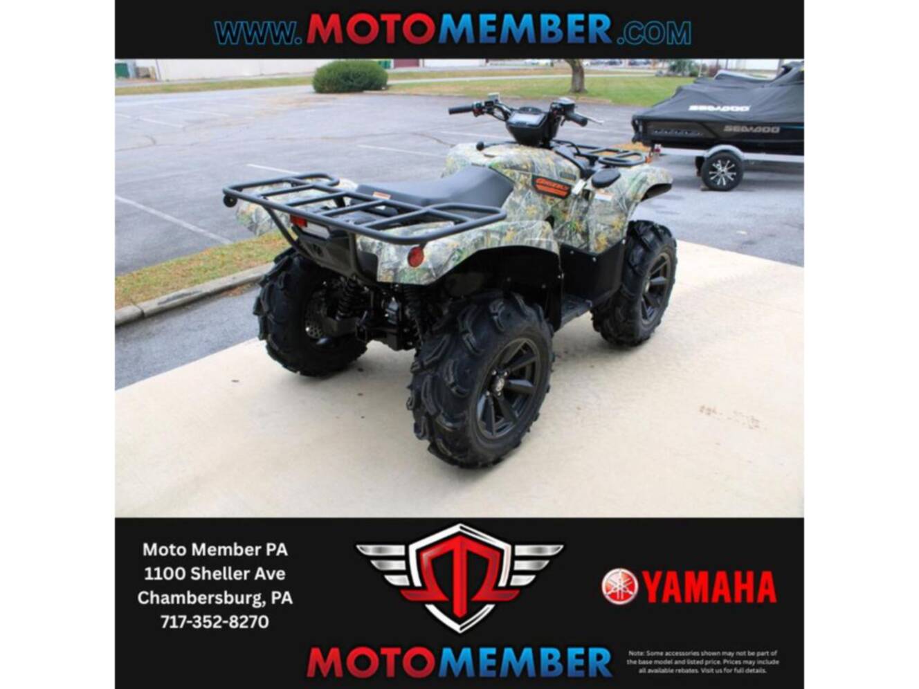 A photo of this 2026 Yamaha Grizzly EPS Camo