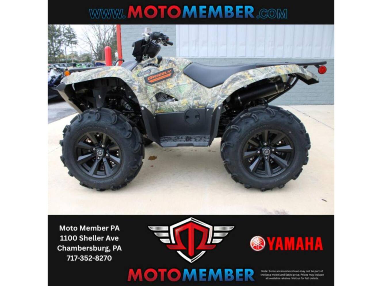 A photo of this 2026 Yamaha Grizzly EPS Camo