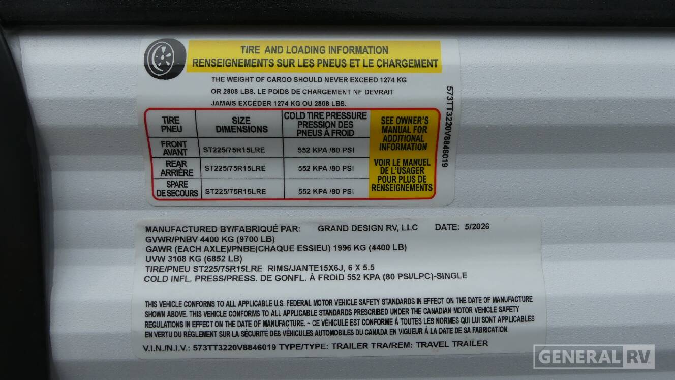 A photo of this 2027 Grand Design TRANSCEND XPLOR 27DBX