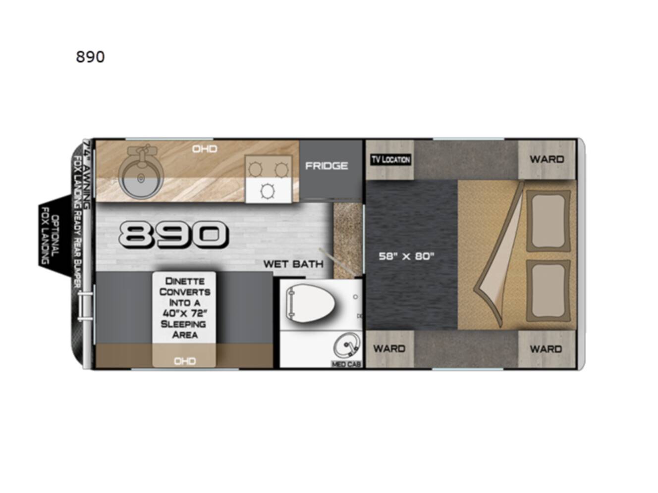 A photo of this 2026 Northwood Wolf Creek 890
