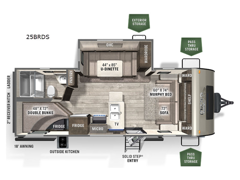 2022 Forest River Rv Flagstaff Micro Lite 25BRDS in hewitt TX