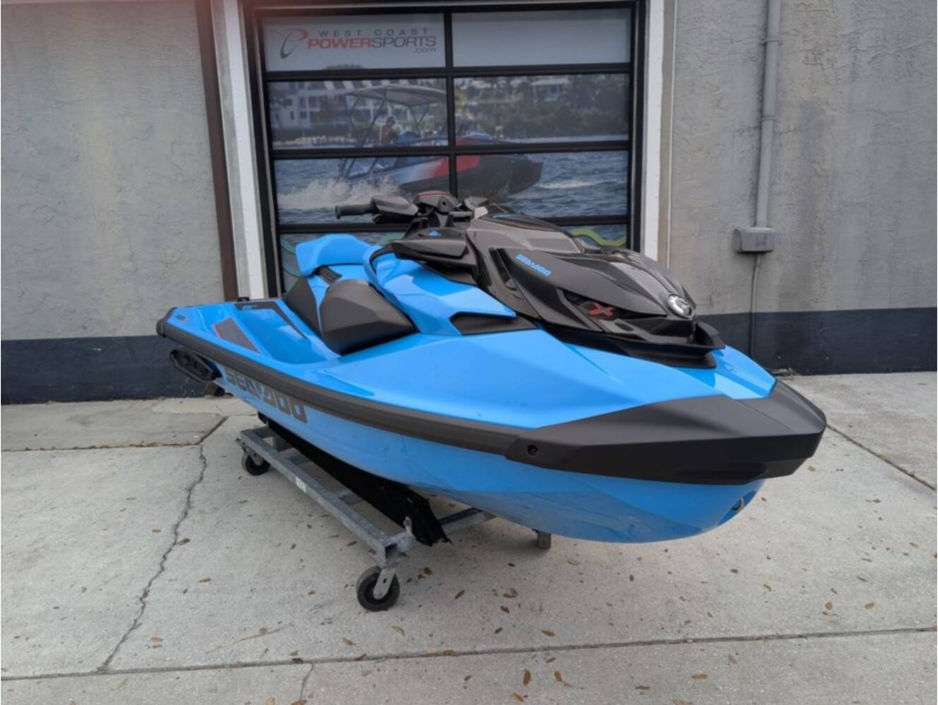 A photo of this 2026 Sea-Doo RXP-X 325 Tech, BRP Premium A, iBR Gulfstream Blue P