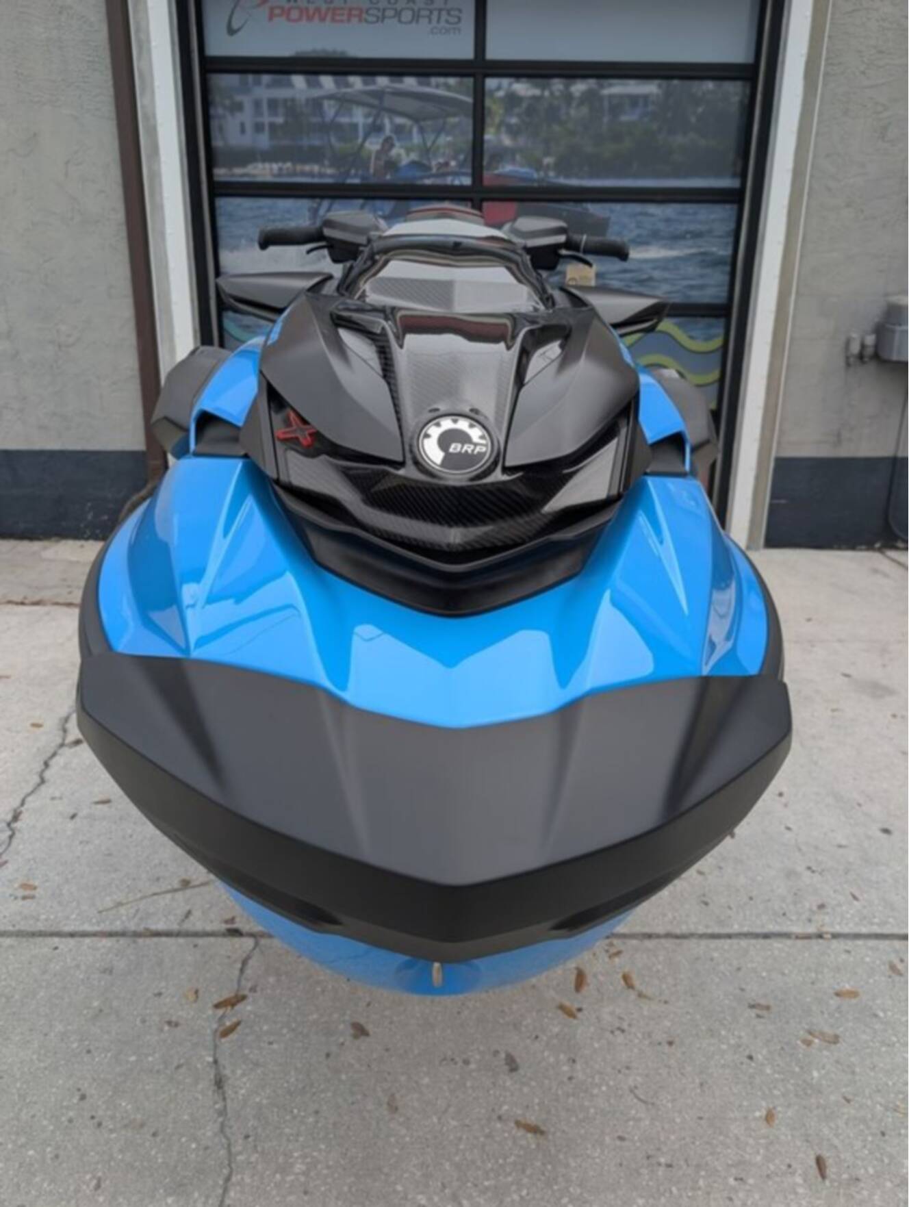 A photo of this 2026 Sea-Doo RXP-X 325 Tech, BRP Premium A, iBR Gulfstream Blue P
