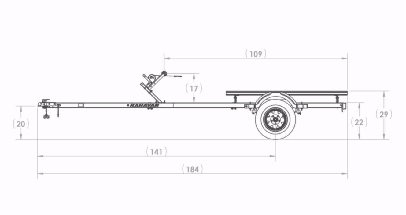 A photo of this 2026 Karavan Personal Watercraft Double Steel w/ Step Fender