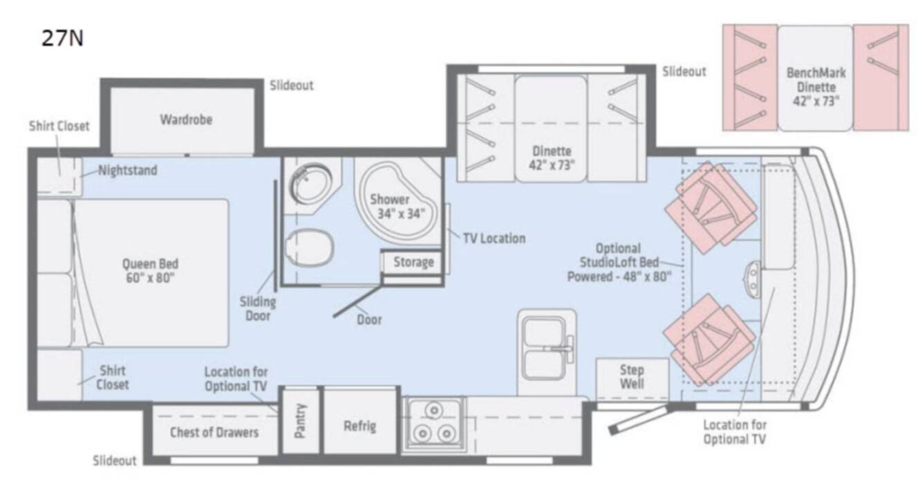 A photo of this 2018 Winnebago Vista LX 27N
