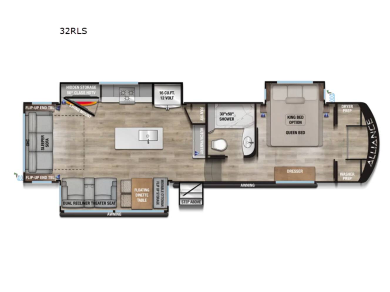 A photo of this 2027 Alliance Rv Avenue 32RLS