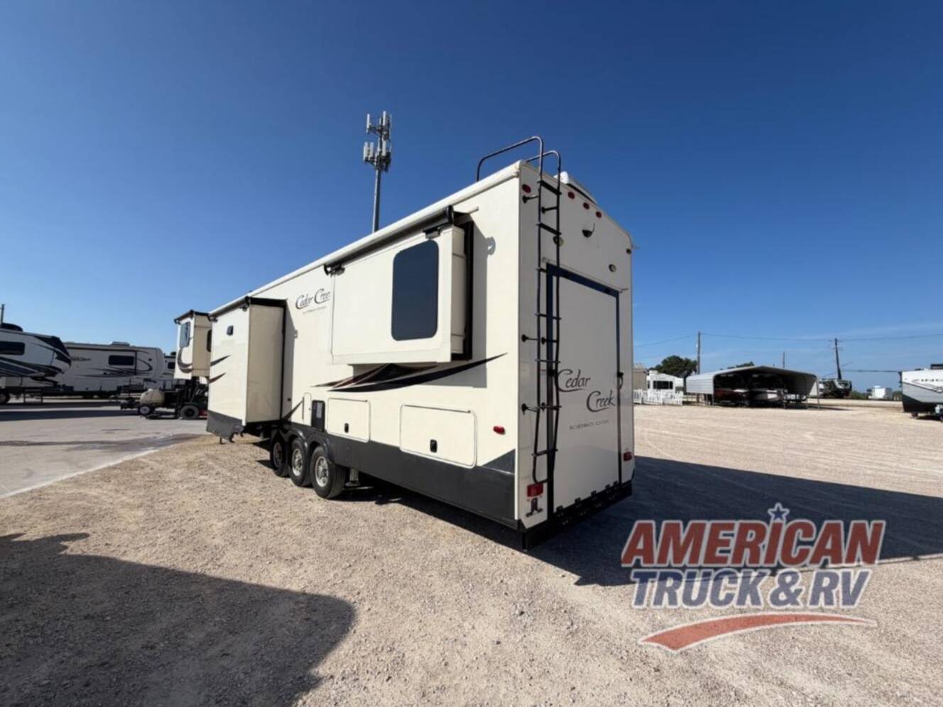A photo of this 2019 Forest River Rv Cedar Creek Silverback 37RTH