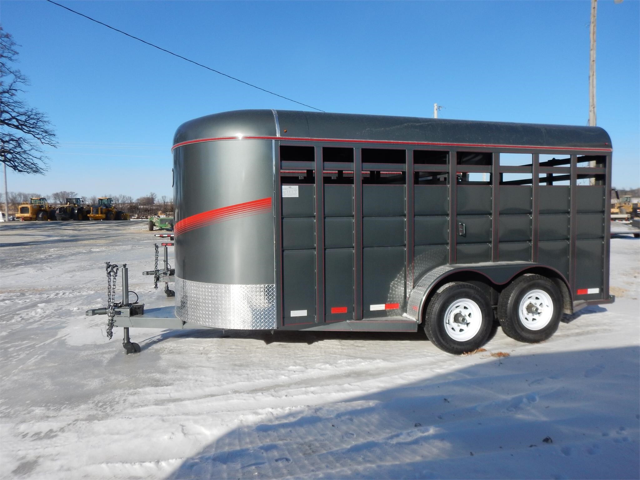 2025 S & S DURA-LINE 6' X 16 BUMPER PULL STOCK TRAILER in Dover, MN