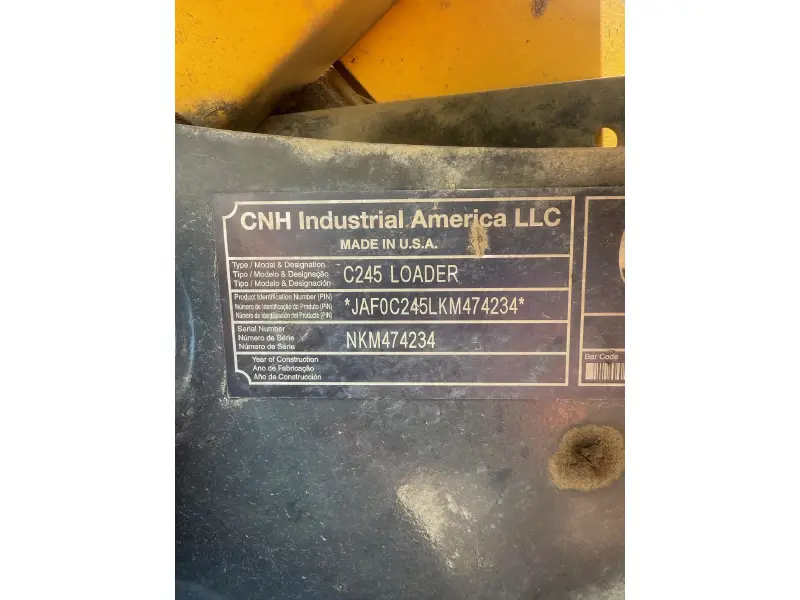 2019 NEW HOLLAND C245