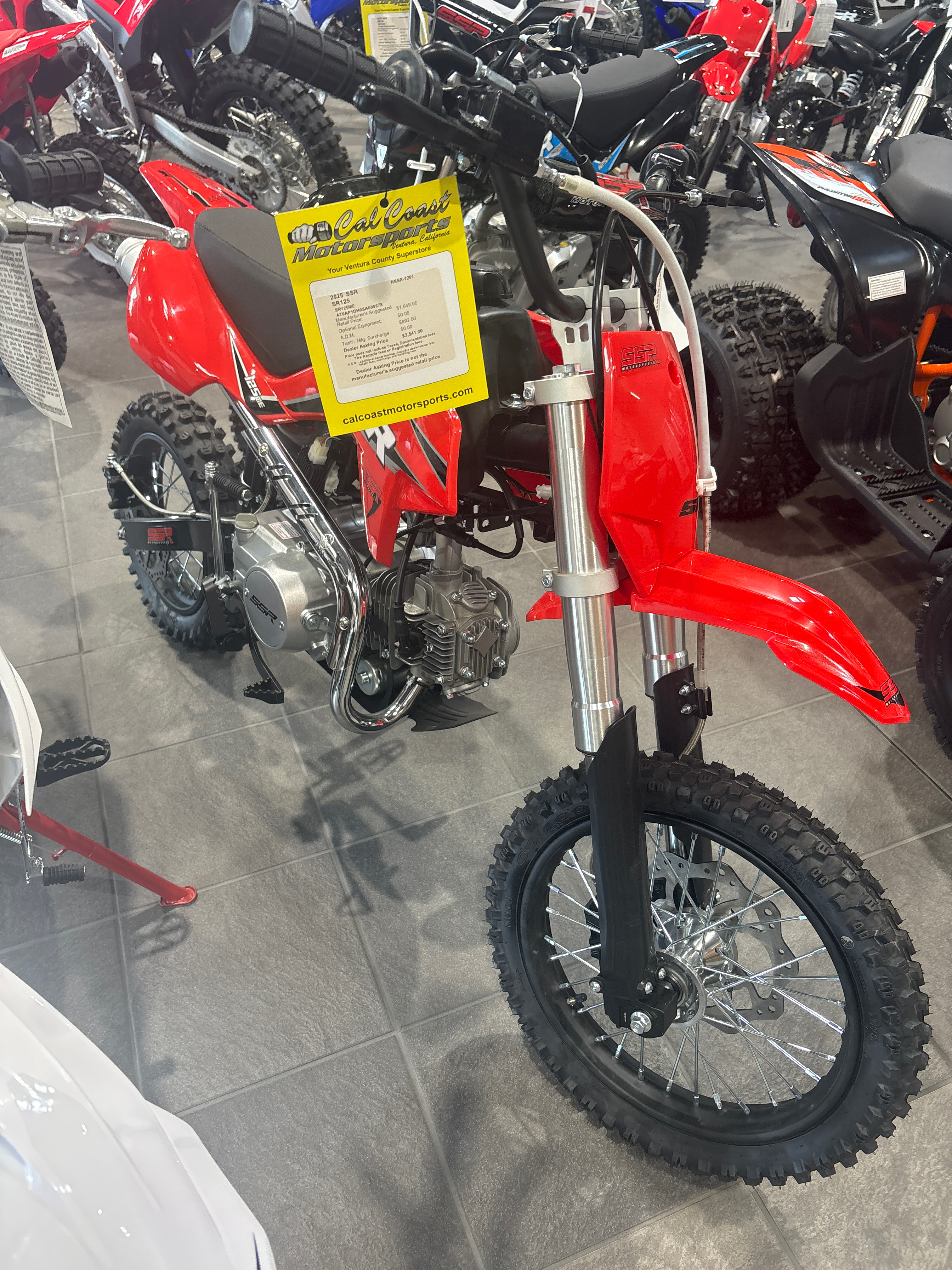 2025 Ssr Motorsports SR125 in Ventura, CA