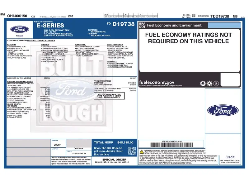 2026 FORD ECONOLINE