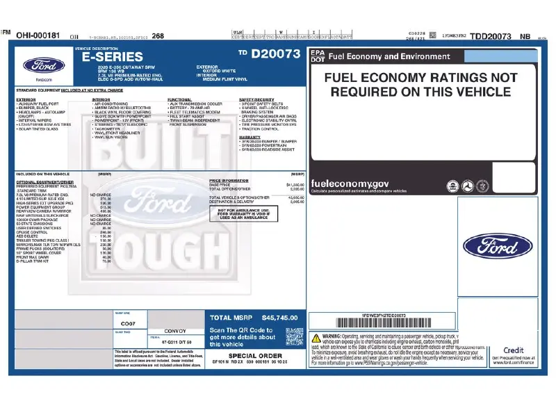 2026 FORD ECONOLINE