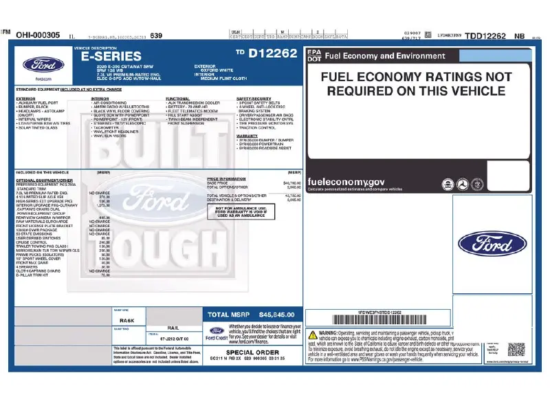 2026 FORD ECONOLINE