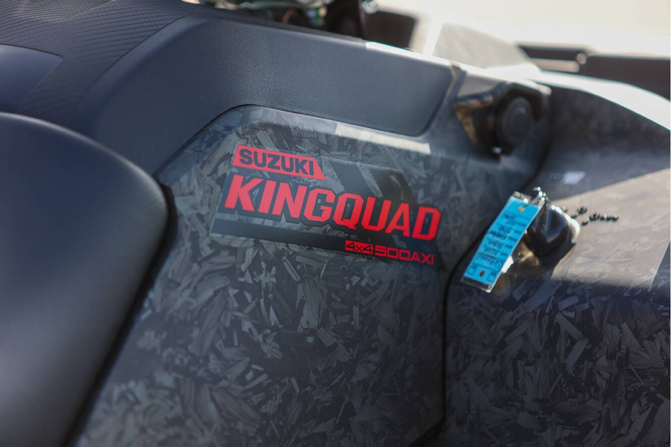 A photo of this 2026 Suzuki KingQuad 500AXi Power Steering SE 