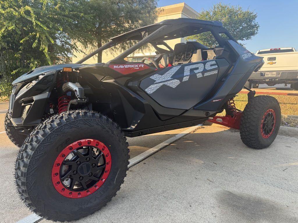 2025 Can-Am Maverick R X RS with Smart-Shox Dusty Navy & Legion Red in college station TX