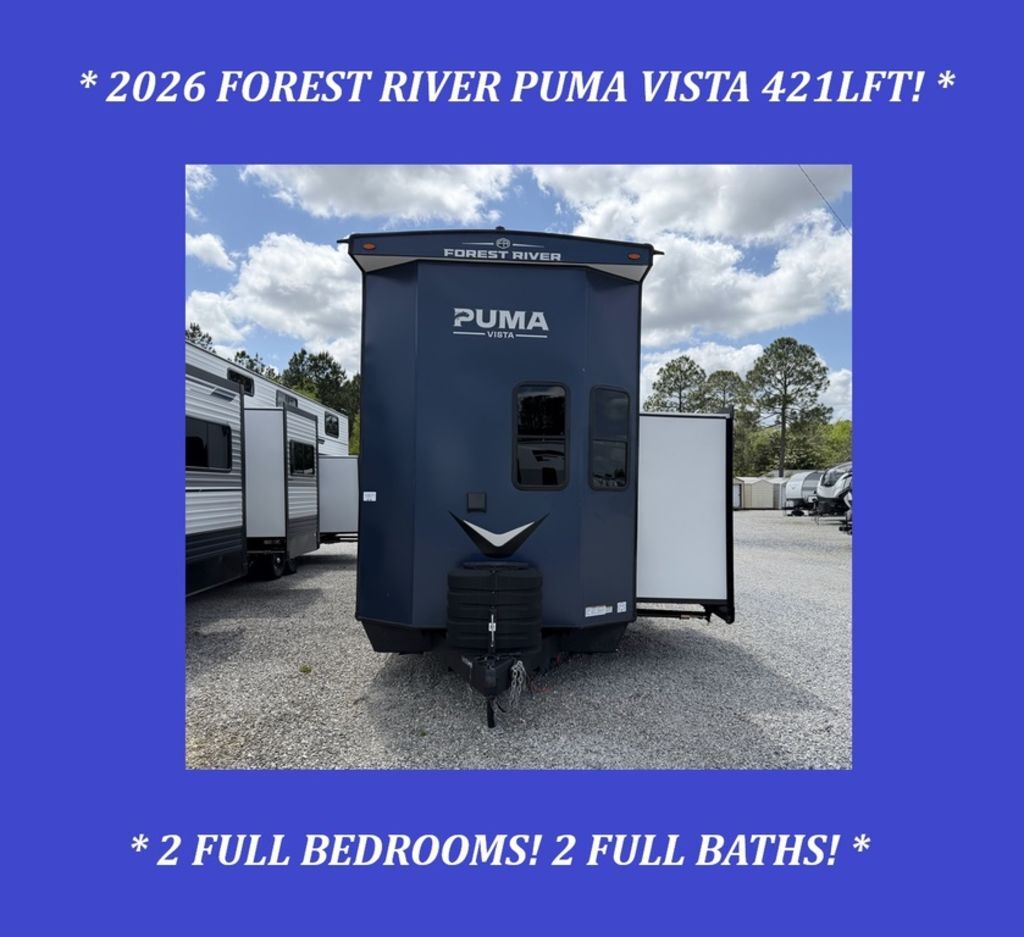 2026 Forest River Puma Vista 421LFT/Rent to Own/No Credit Check RV