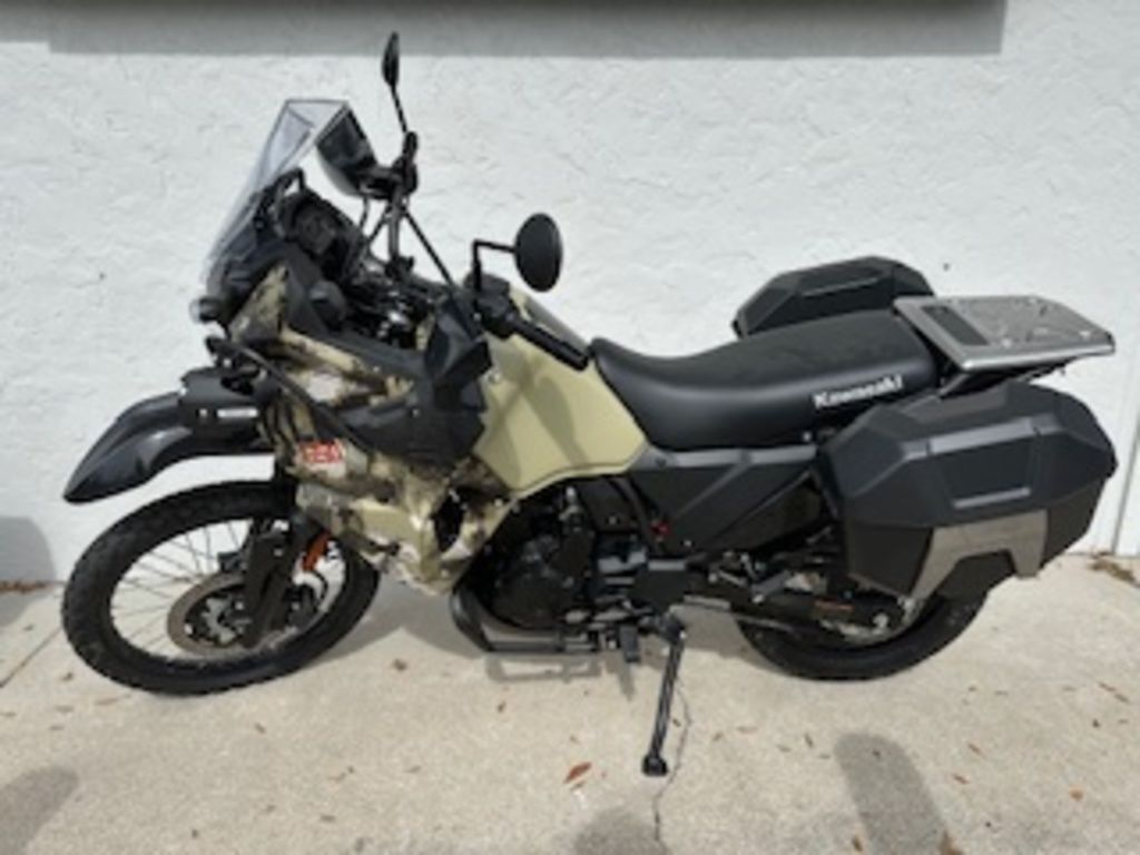 2026 Kawasaki KLR®650 Adventure ABS Cypher Camo Beige 650 ADVENTURE in Sarasota, FL