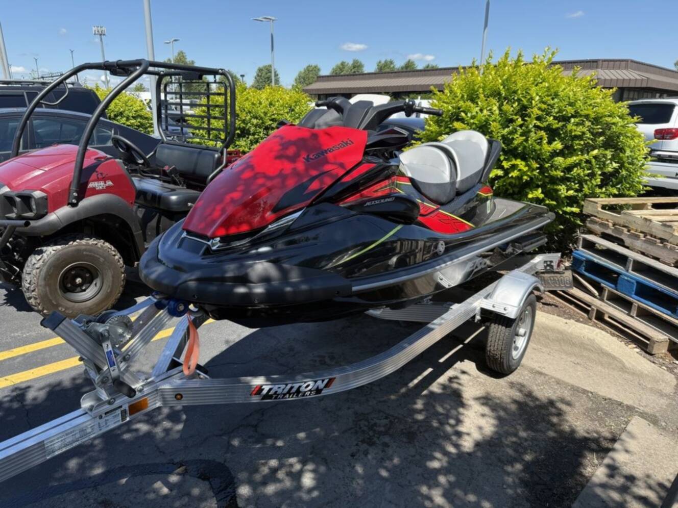 A photo of this 2023 Kawasaki STX® 160LX