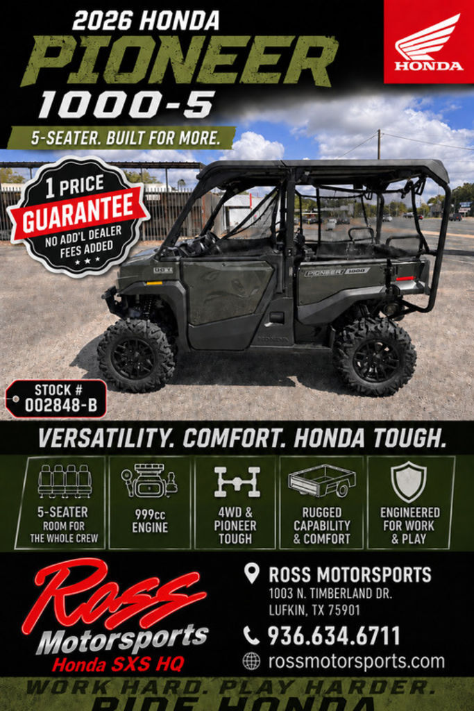 2026 Honda® Pioneer 1000-5 Deluxe UTV/Utility ATV
