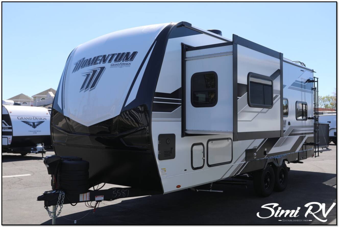 A photo of this 2026 Grand Design Momentum G Class (Travel Trailer) 21G