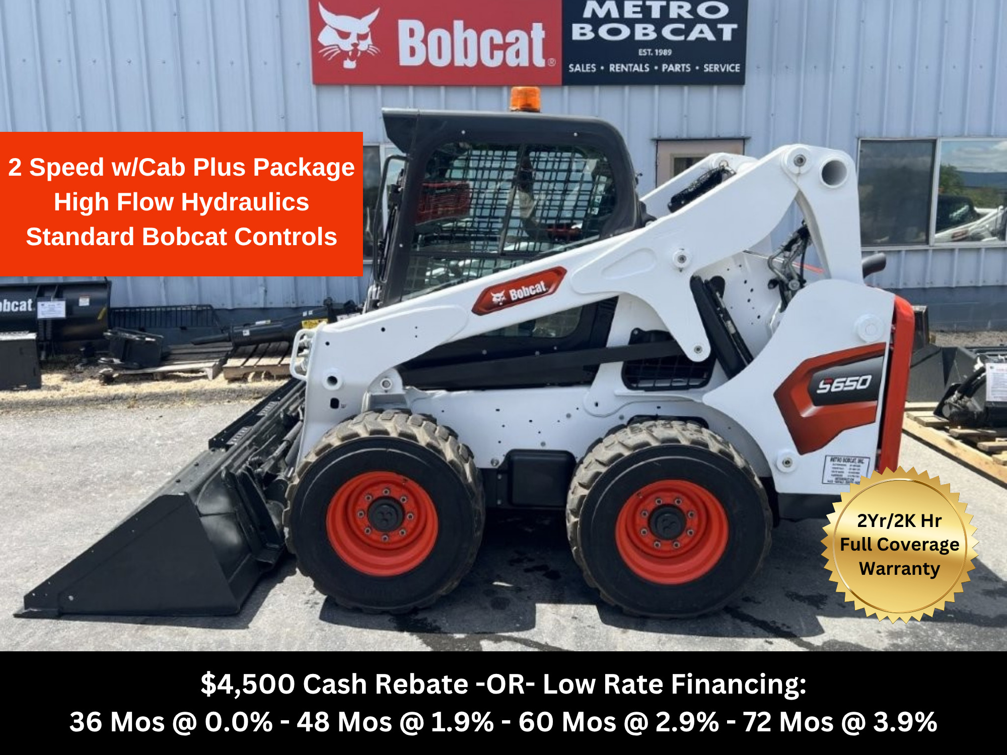 2024 Bobcat S650 Skid-Steer Loader in Sykesville, MD