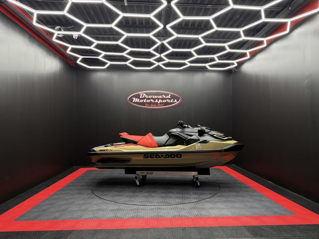 2025 Sea-Doo RXT-X 325 Metallic Tan / Lava Red Premium X 325 in West Palm Beach, FL