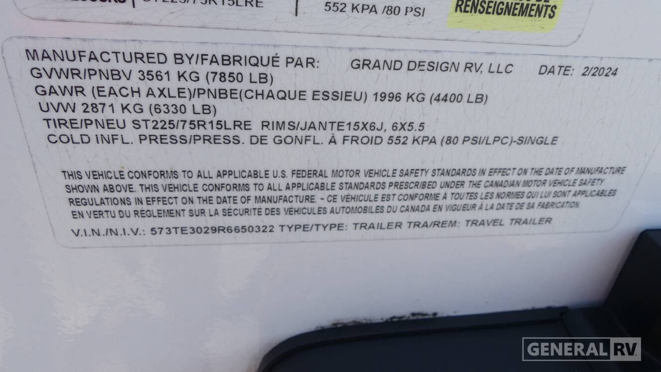 A photo of this 2024 Grand Design IMAGINE 2500RL