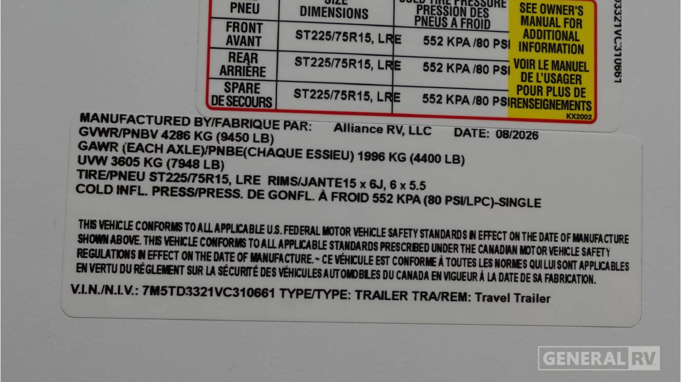 A photo of this 2027 Alliance Rv DELTA 292RL