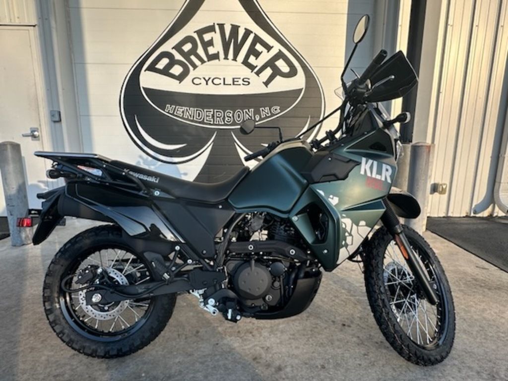 2025 Kawasaki KLR®650 S Metallic Matte Old School Green BASE in Henderson, NC