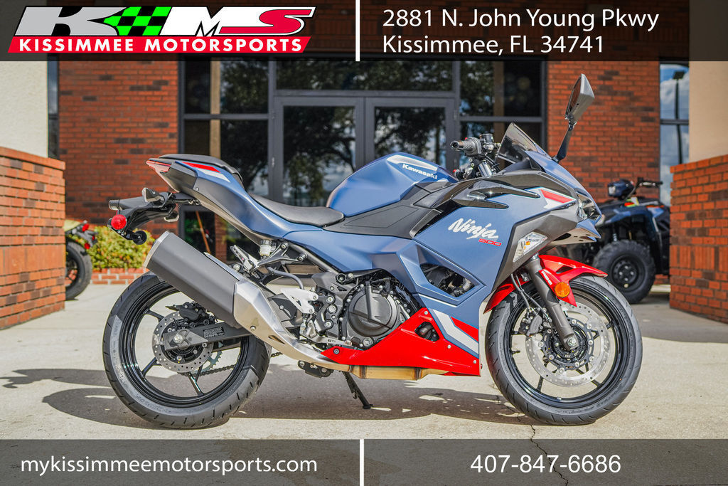 2026 Kawasaki Ninja® 500 ABS Metallic Matte Twilight Blue ABS in Kissimmee, FL