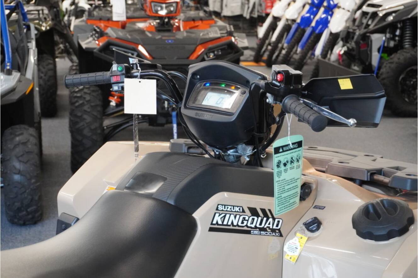A photo of this 2026 Suzuki KingQuad 500AXi Power Steering