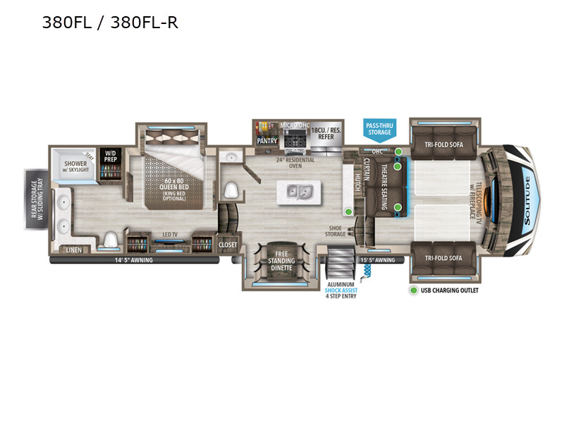 2022 Grand Design Solitude 380FL R in west tawakoni TX