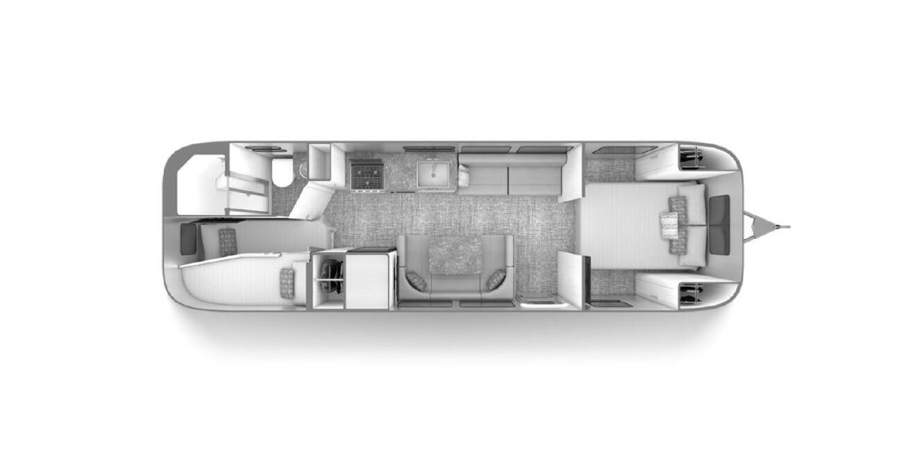 A photo of this 2022 Airstream Flying Cloud 30FB Bunk