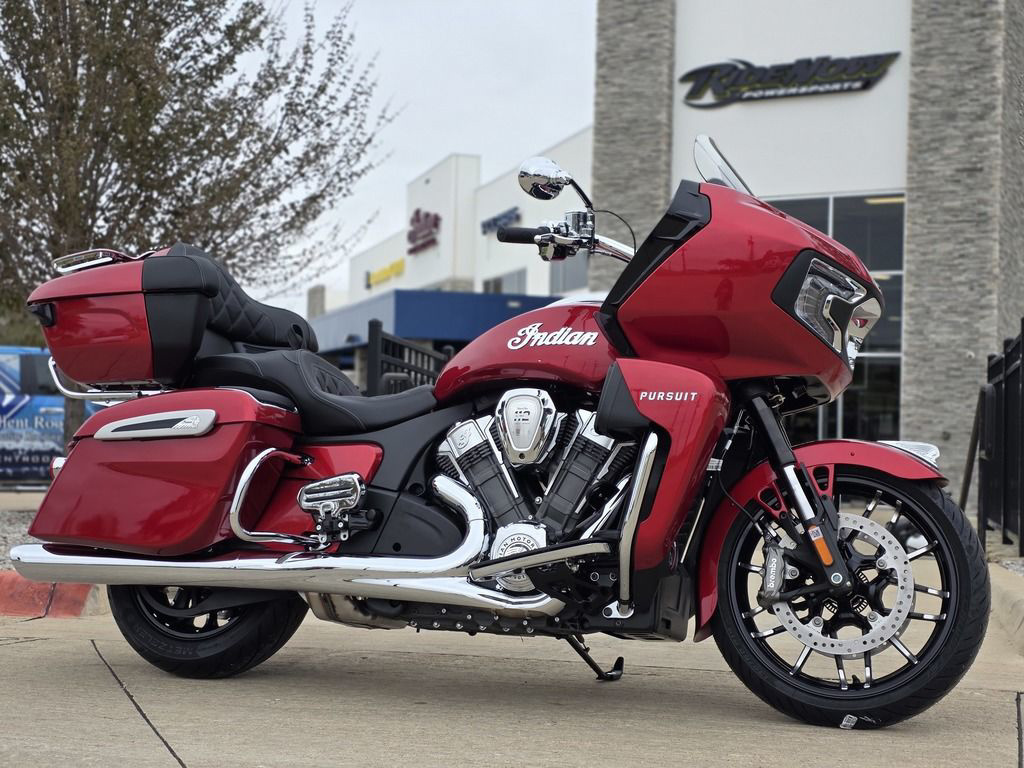 2026 Indian Pursuit Limited 112 w/PowerBand Audio Sunset Red Met LIMITED in Mckinney, TX