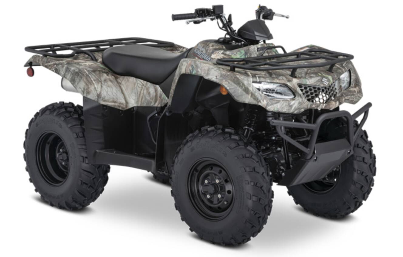A photo of this 2025 Suzuki KingQuad 400 ASi Camo