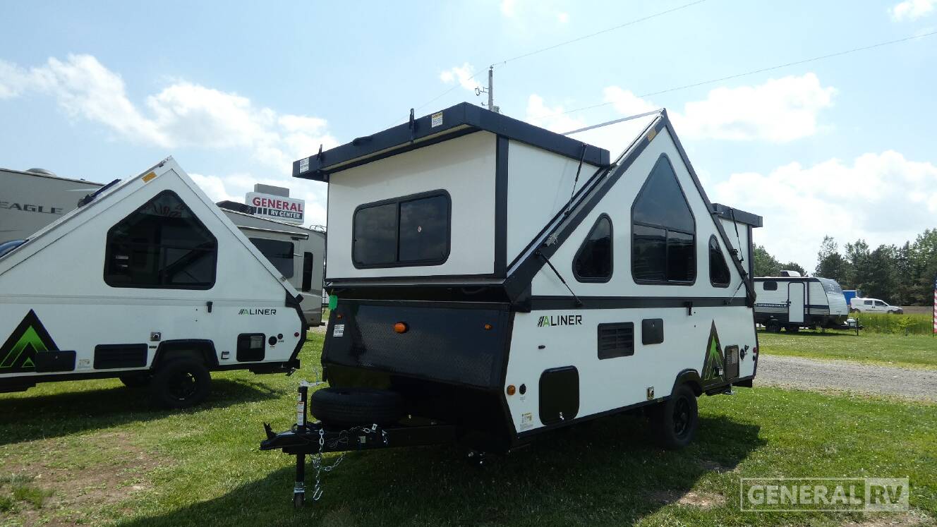 A photo of this 2027 Aliner EXPEDITION Rear Sofa