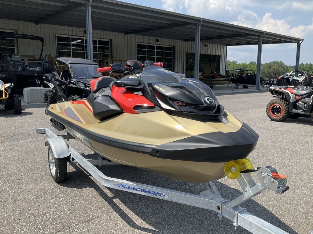 2025 Sea-Doo RXP-X 325 Tech, BRP Premium A, iBR Metallic Tan / La in munford AL