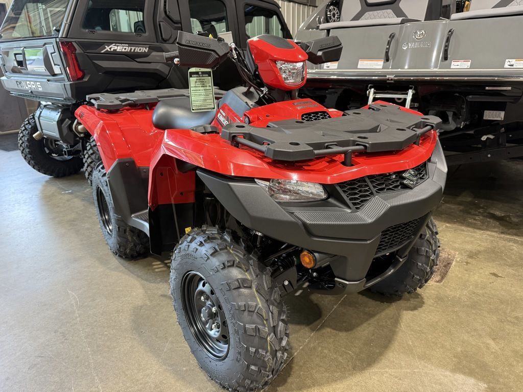 2025 Suzuki KingQuad 500AXi Power Steering in red wing MN