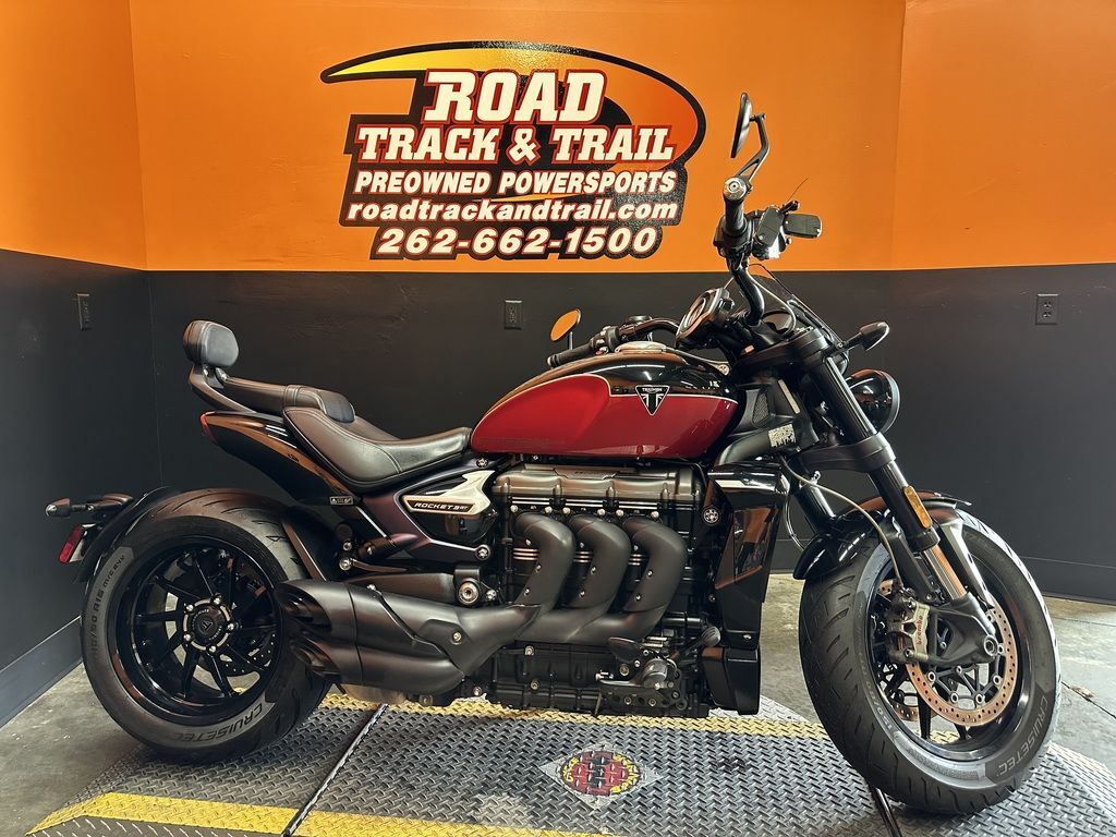 2025 Triumph Rocket 3 Storm GT Sapphire Black/Carnival Red GT in Big Bend, WI
