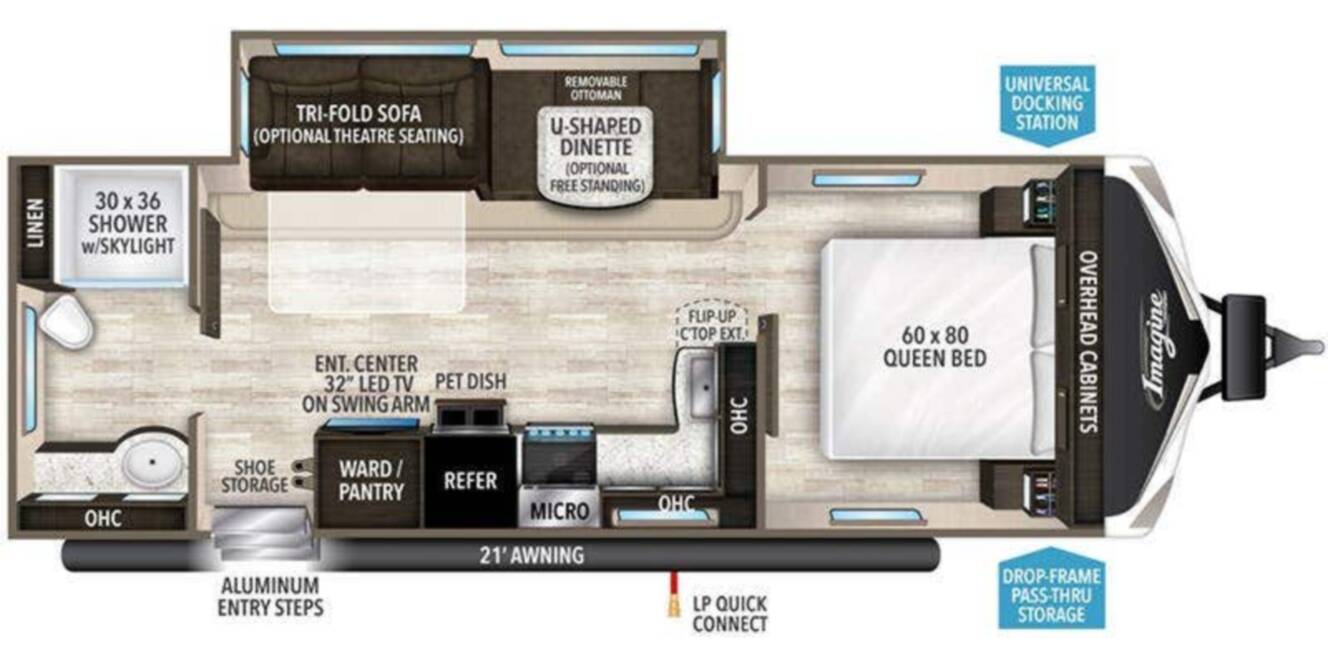 A photo of this 2022 Grand Design Imagine 2600RB