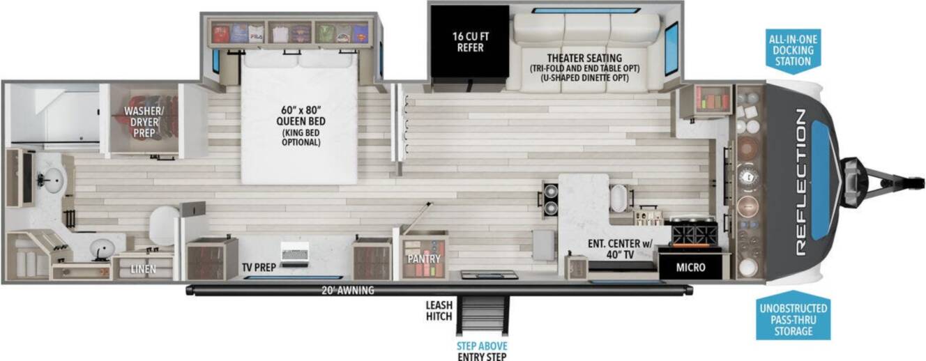 A photo of this 2025 Grand Design Reflection 322FKTS
