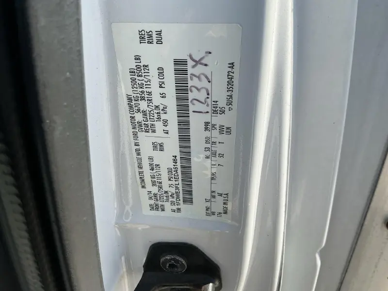 2014 FORD ECONOLINE