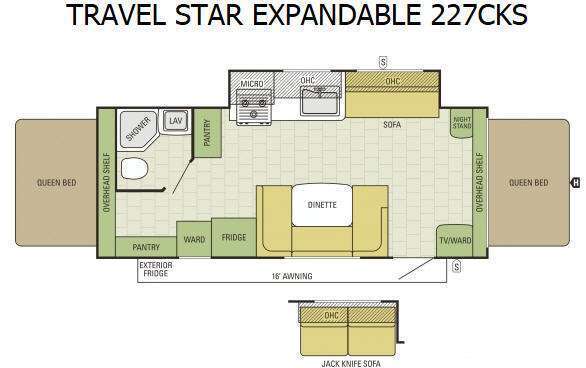 A photo of this 2015 Starcraft TRAVEL STAR 227CKS
